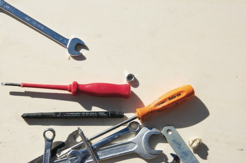 Tools - red and silver hand tool