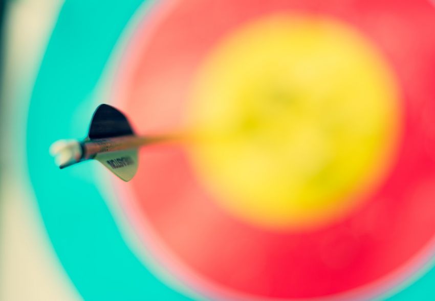 Accuracy - selective focus photography of an arrow