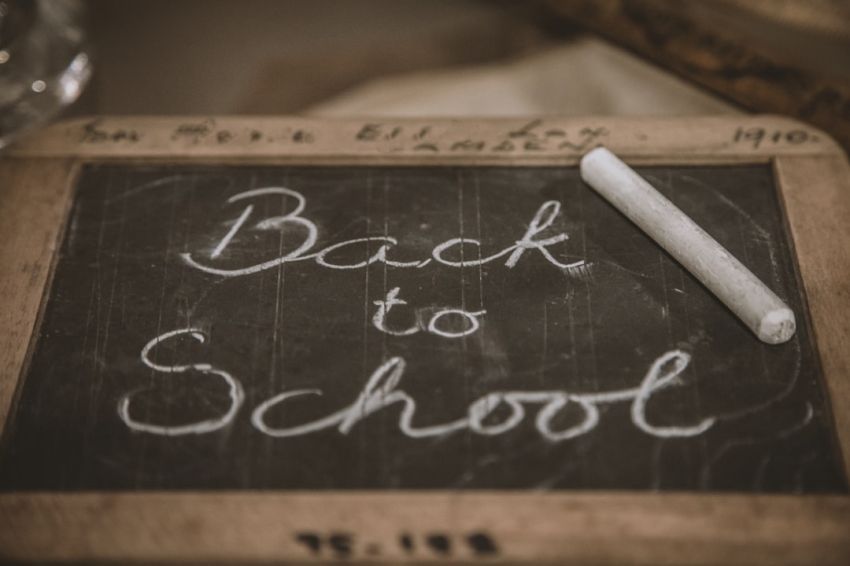 Enrollment - Back to School chalk